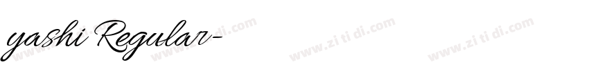 yashi Regular字体转换